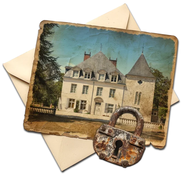 Carte postale du Château de Laas