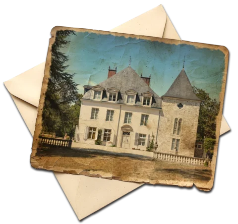 Carte postale du Château de Laas