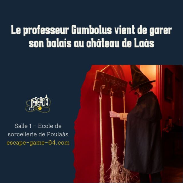 ✨ RENTRÉE MAGIQUE ✨

La rentrée approche à grands pas et le professeur Gumbolus s’y prépare. Il est arrivé ce matin à l'académie et prépare déjà les épreuves qui attendent nos futurs étudiants en magie. Oserez-vous les affronter ? 🪄

#escape #escapecastle #escapegame #bearn #chateaudelaas #magie #sorciers #potions #école #epreuves #rentrée